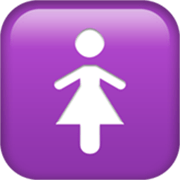 Emoji 🚺 Simbolo Del Bagno Delle Donne su Apple iOS 17.4.