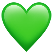 💚 Emoji Coração Verde na Apple iOS 17.4.