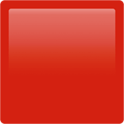 Emoji 🟥 Quadrato Rosso su Apple iOS 17.4.