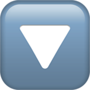 Emoji 🔽 Pulsante A Triangolo Rivolto Verso Il Basso su Apple iOS 17.4.