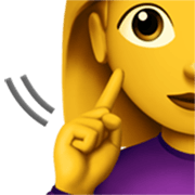 Emoji 🧏‍♀️ Donna Con Problemi Di Udito su Apple iOS 17.4.