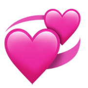 Émoji 💞 Cœurs Qui Tournent sur Apple iOS 17.4.
