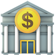 Emoji 🏦 Banca su Apple iOS 17.4.