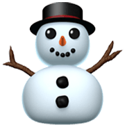 ⛄ Emoji Muñeco De Nieve en Apple iOS 17.4.