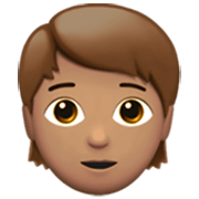 🧑🏽 Emoji Persona Adulta: Tono De Piel Medio en Apple iOS 17.4.