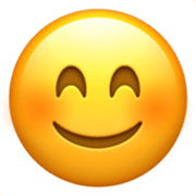 😊 Emoji Cara Feliz Con Ojos Sonrientes en Apple iOS 17.4.