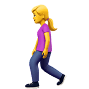 🚶‍♀️ Emoji Mujer Caminando en Apple iOS 17.4.