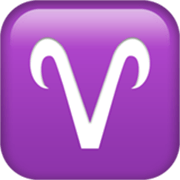 Émoji ♈ Bélier Zodiaque sur Apple iOS 17.4.