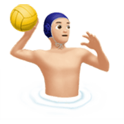 🤽🏻‍♂️ Emoji Hombre Jugando Al Waterpolo: Tono De Piel Claro en Apple iOS 17.4.