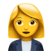 👩‍💼 Emoji Oficinista Mujer en Apple iOS 17.4.