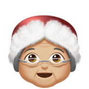 🤶🏼 Emoji Mamá Noel: Tono De Piel Claro Medio en Apple iOS 17.4.