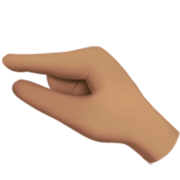 🤏🏽 Emoji Mão Beliscando: Pele Morena na Apple iOS 17.4.