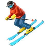 ⛷️ Emoji Esquiador en Apple iOS 17.4.