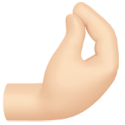 🤌🏻 Emoji Dedos Pellizcados: Tono De Piel Claro en Apple iOS 17.4.