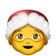 🤶 Emoji Mamãe Noel na Apple iOS 17.4.