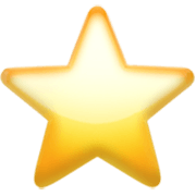 ⭐ Emoji Estrella Blanca Mediana en Apple iOS 17.4.