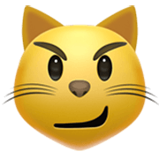 😼 Emoji verwegen lächelnde Katze Apple iOS 17.4.