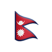 🇳🇵 Emoji Bandera: Nepal en Apple iOS 17.4.