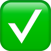 ✅ Emoji Botón De Marca De Verificación en Apple iOS 17.4.