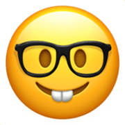 Emoji 🤓 Faccina Nerd su Apple iOS 17.4.