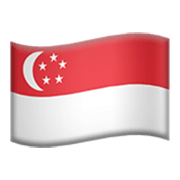 🇸🇬 Emoji Bandera: Singapur en Apple iOS 17.4.