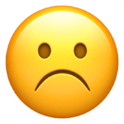 ☹️ Emoji Cara Con El Ceño Fruncido en Apple iOS 17.4.