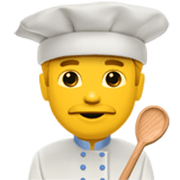 Emoji 👨‍🍳 Cuoco su Apple iOS 17.4.