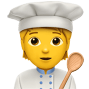 Émoji 🧑‍🍳 Cuisinier (tous Genres) sur Apple iOS 17.4.