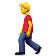 🚶‍♂️ Emoji Hombre Caminando en Apple iOS 17.4.