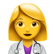 Émoji 👩‍⚕️ Professionnelle De La Santé sur Apple iOS 17.4.