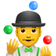 Emoji 🤹‍♂️ Giocoliere Uomo su Apple iOS 17.4.