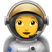 👩‍🚀 Emoji Astronauta Mujer en Apple iOS 17.4.