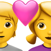 Emoji 🧑‍❤️‍👩 Coppia Con Cuore: persona, Donna su Apple iOS 17.4.
