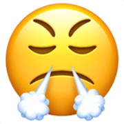 Emoji 😤 Faccina Che Sbuffa su Apple iOS 17.4.