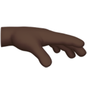 🫳🏿 Emoji Palma Da Mão Para Baixo: Pele Escura na Apple iOS 17.4.