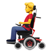 Homem Em Cadeira De Rodas Motorizada Apple iOS 17.4.