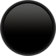 ⚫ Emoji Círculo Negro en Apple iOS 17.4.