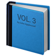 📘 Emoji blaues Buch Apple iOS 17.4.