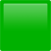 Émoji 🟩 Carré Vert sur Apple iOS 17.4.