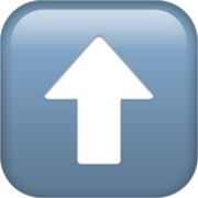 Emoji ⬆️ Freccia Rivolta Verso L’alto su Apple iOS 17.4.