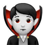 Emoji 🧛🏻 Vampiro: Carnagione Chiara su Apple iOS 17.4.
