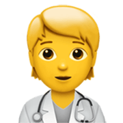 🧑‍⚕️ Emoji Trabajador de la salud en Apple iOS 17.4.