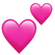 💕 Emoji Dois Corações na Apple iOS 17.4.