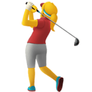 🏌️‍♀️ Emoji Mujer Jugando Al Golf en Apple iOS 17.4.