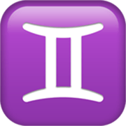 Emoji ♊ Segno Zodiacale Dei Gemelli su Apple iOS 17.4.