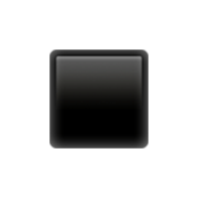 ▪️ Emoji Quadrado Preto Pequeno na Apple iOS 17.4.