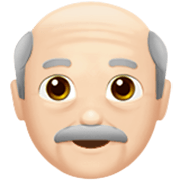 Emoji 👴🏻 Uomo Anziano: Carnagione Chiara su Apple iOS 17.4.