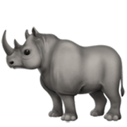 🦏 Emoji Rinoceronte en Apple iOS 17.4.