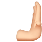 🫸🏻 Emoji Nach Rechts Drückende Hand: Helle Hautfarbe\n Apple iOS 17.4.