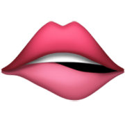 Émoji 🫦 Lèvre Mordante sur Apple iOS 17.4.